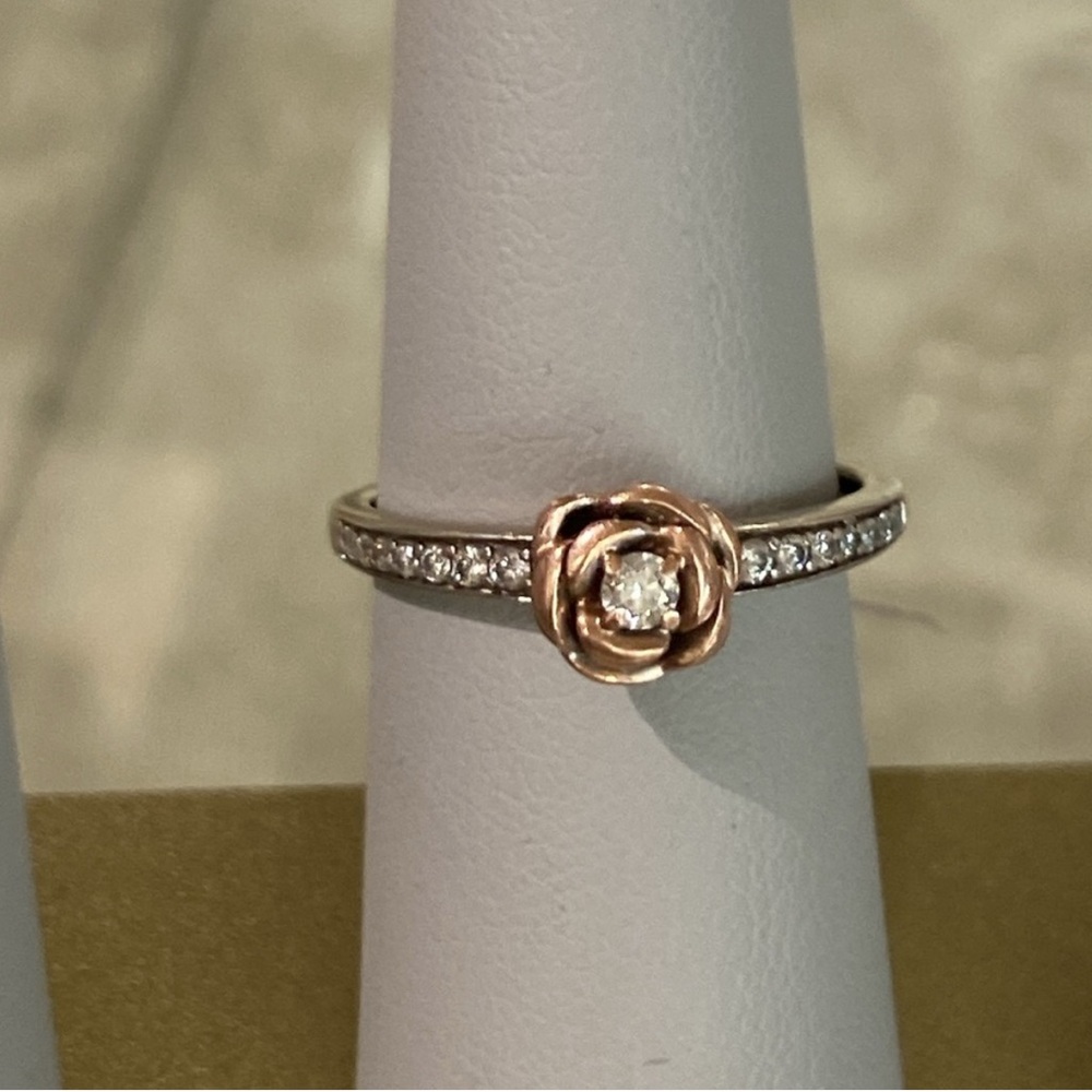 423255 10k Wg/rg Diamond ring